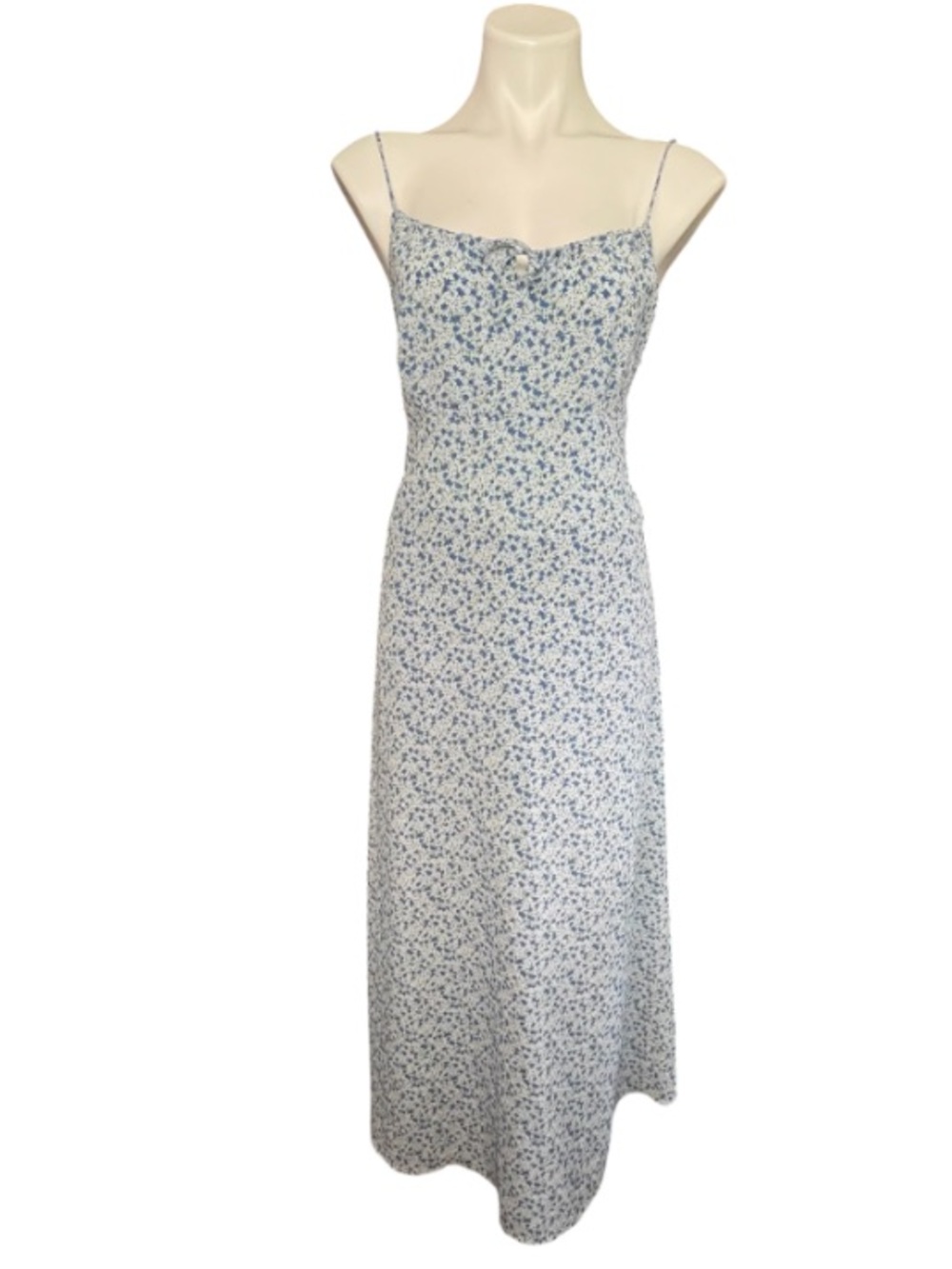 Panoscope Blue Ditsy Floral Slip Dress Cottagecore 90s Grunge M